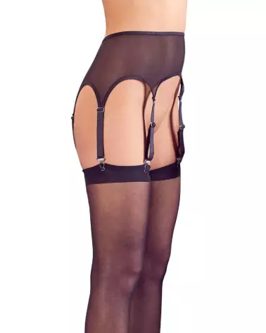 Porte-jarretelles noir NO:XQSE taille S/M, lingerie élégante et sexy-3