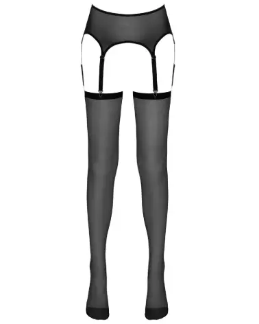 Porte-jarretelles noir NO:XQSE taille S/M, lingerie élégante et sexy-7