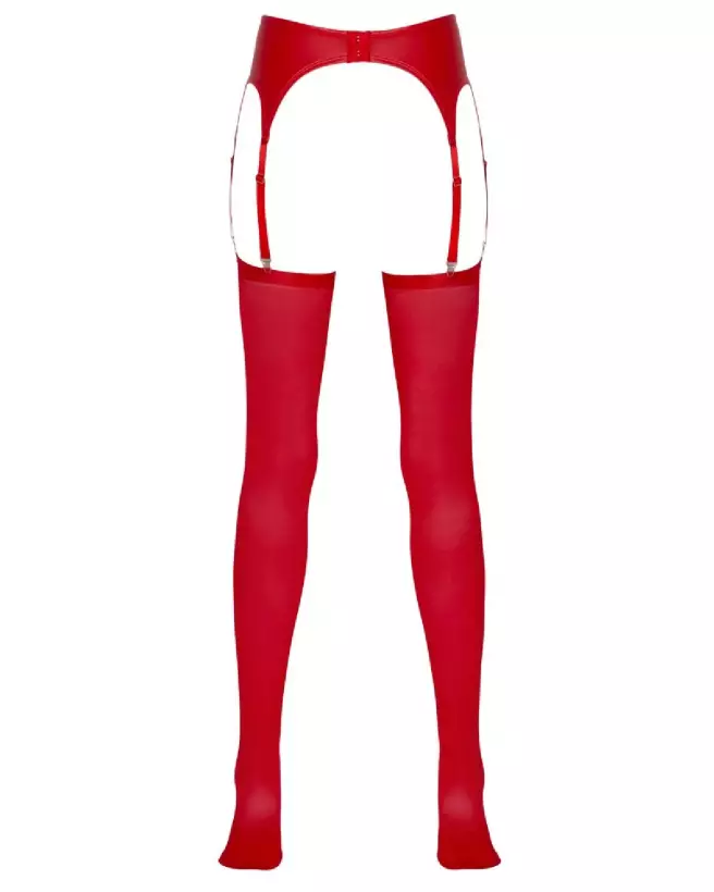 Porte-jarretelles rouge NO:XQSE taille S/M pour femme élégante et séduisante-7