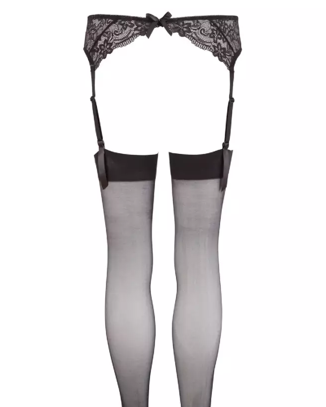 Porte-jarretelles noir NO:XQSE taille M/L élégant et confortable-5