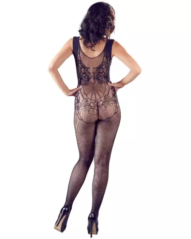 Crotchless Catsuit NO:XQSE en noir, lingerie sexy et érotique pour femme-6