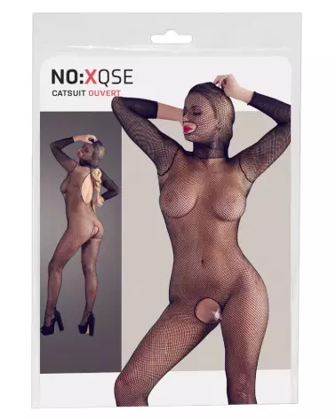 Catsuit Mask S-L de NO:XQSE en bodystocking élégant et séduisant-1