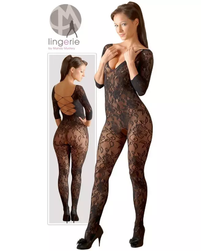 Catsuit NO:XQSE en résille élégante et séduisante, taille S-L-7
