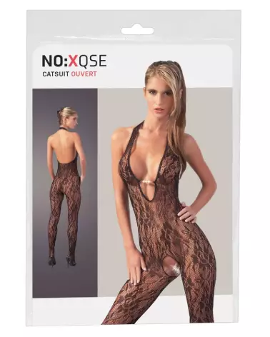 Catsuit avec perles NO:XQSE taille S/M, tenue séduisante et élégante-1