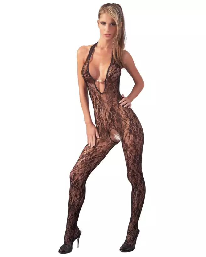 Catsuit avec perles NO:XQSE taille S/M, tenue séduisante et élégante-2