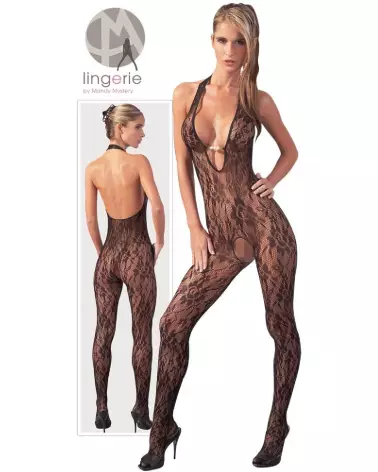 Catsuit avec perles NO:XQSE taille S/M, tenue séduisante et élégante-7