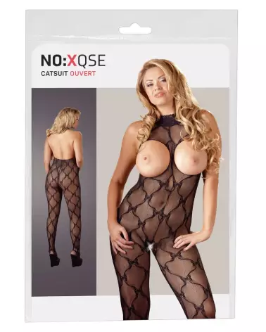Catsuit Busenfrei NO:XQSE en Taille XL-XXL, Bodystocking Sexy et Confortable-1