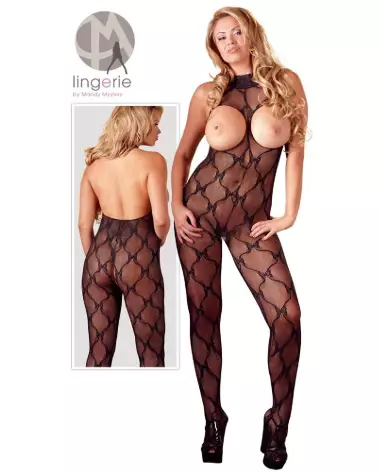 Catsuit Busenfrei NO:XQSE en Taille XL-XXL, Bodystocking Sexy et Confortable-7