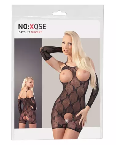 Catsuit cycliste sexy taille S/M par NO:XQSE, style élégant et confortable-1