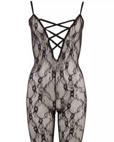 Catsuit noir XXL-XXXL NO:XQSE en maille fine pour un look élégant et confortable-4