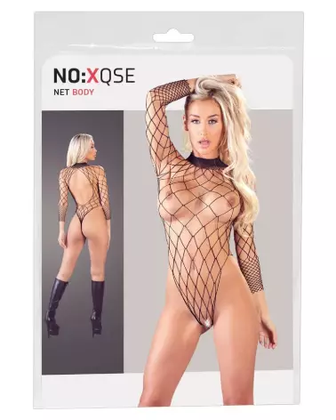Body Resille NO:XQSE Taille S-L en Fence Net Style Séduisant-1
