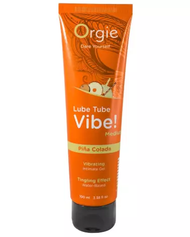 Image du Lube Tube Vibe! Piña Colada100 par Orgie, lubrifiant comestible à base d'eau-1