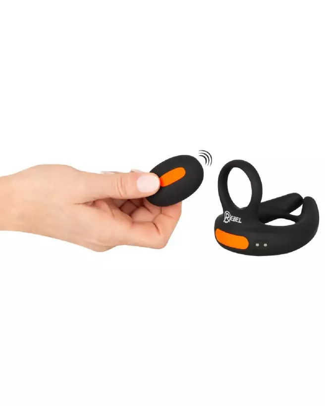 Rebel RC Scrotum Stimulator, Anneau Érotique pour Homme, Stimulation Intense-5
