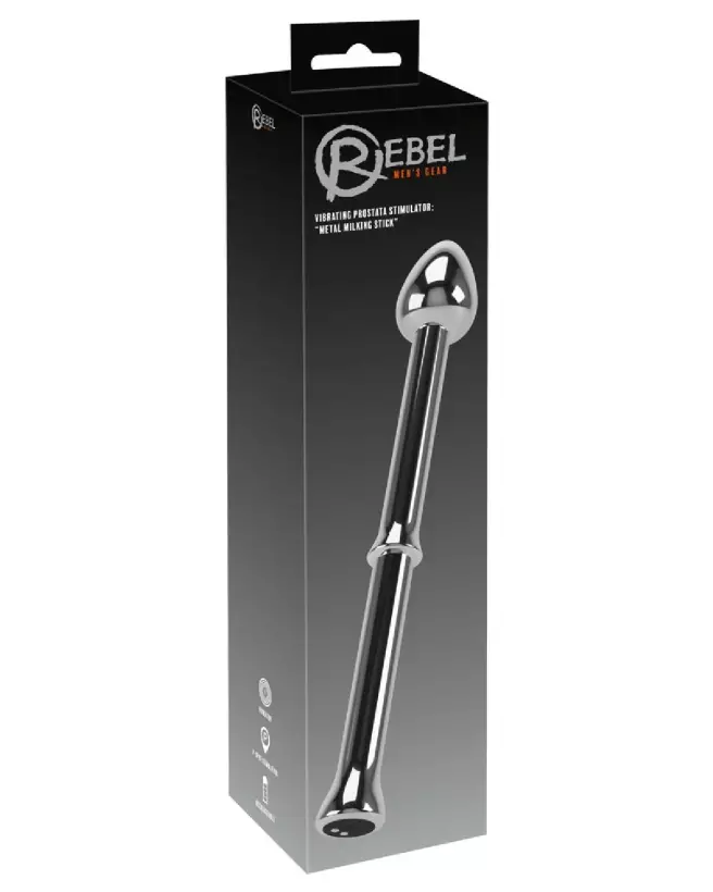 Image du Rebel Metal Milking Stick, stimulateur prostatique en métal poli de Rebel pour plaisir intense-1