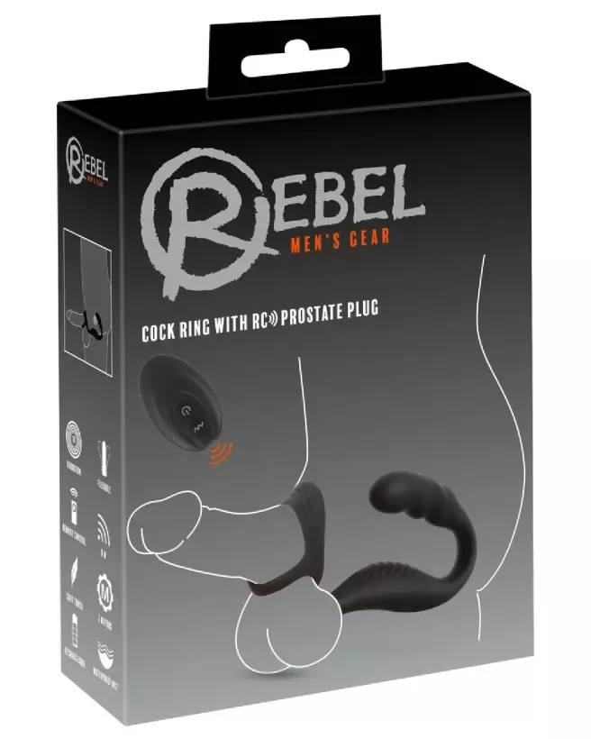 Rebel Cock Ring w RC Prostate pour stimulation prostate et performance sexuelle-1