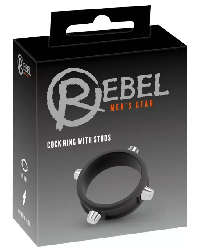 Image du Rebel Cock Ring w Studs pour augmentation de performance et confort-1
