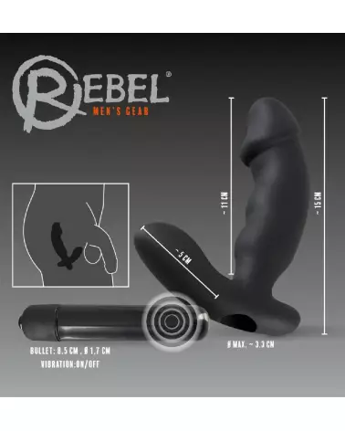 Image du stimulateur de prostate Rebel Cock-Shaped Vibe pour une stimulation intense et réaliste-6