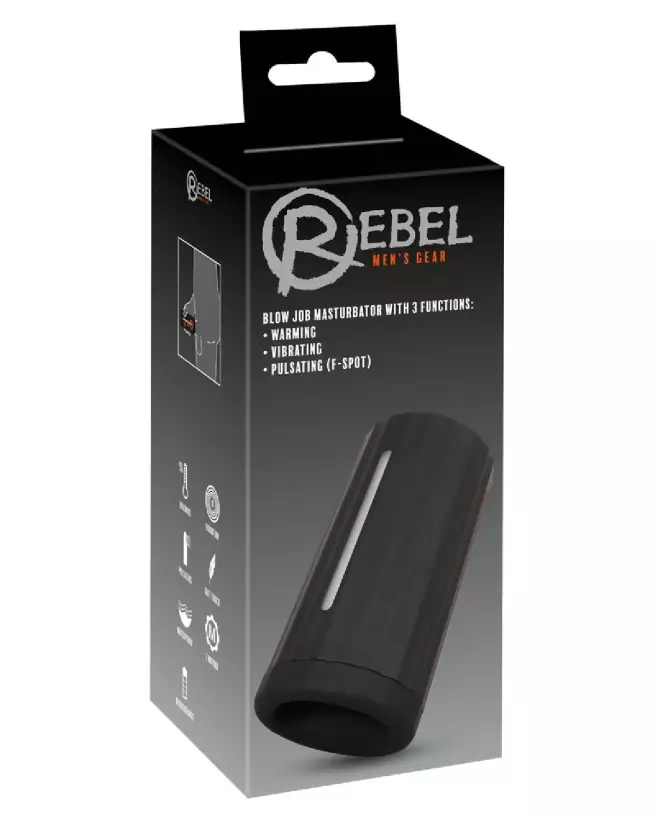 Image du Masturbateur Rebel à 3 fonctions, design ergonomique et matériaux de qualité-1