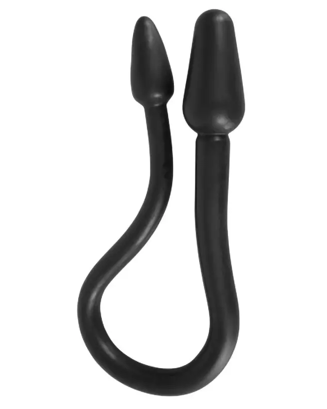 Image du Nature Skin Double Plug Black de Rebel - Double Dong pour plaisir double-2