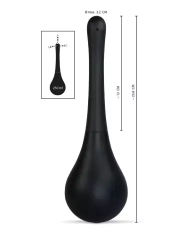 Poire à lavement Rebel Anal Shower en noir pour une hygiène intime optimale-5