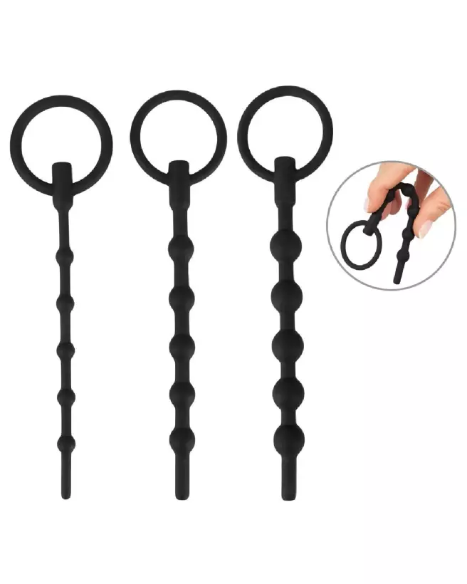 Image PenisPlug Training Set x3 pour urètre - Kit de stimulation et sécurité-2