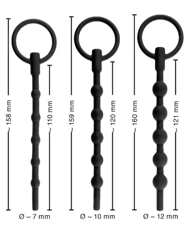 Image PenisPlug Training Set x3 pour urètre - Kit de stimulation et sécurité-7