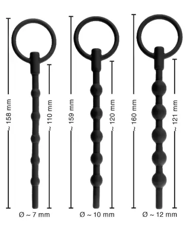 Image PenisPlug Training Set x3 pour urètre - Kit de stimulation et sécurité-7