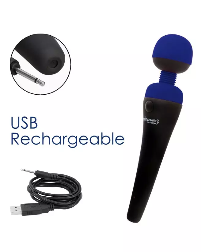 Image du Palmpower Recharge Blue, massager vibrant pour relaxation et détente musculaire-7