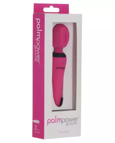 Image du Palmpower Groove Mini Wand Fuchsia, masseur puissant et portable-1