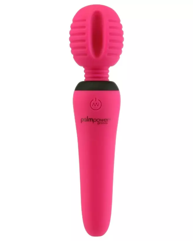 Image du Palmpower Groove Mini Wand Fuchsia, masseur puissant et portable-2