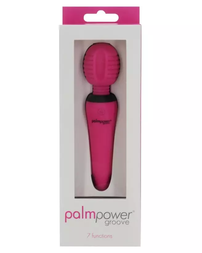 Image du Palmpower Groove Mini Wand Fuchsia, masseur puissant et portable-6