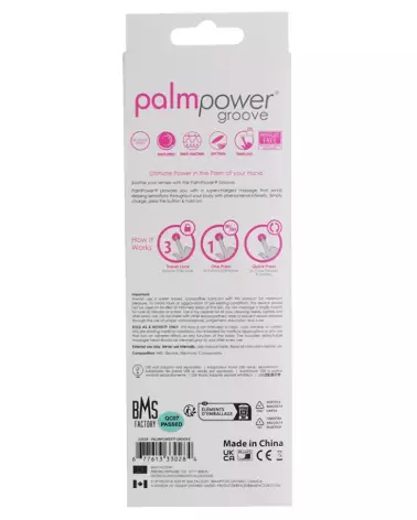Image du Palmpower Groove Mini Wand Fuchsia, masseur puissant et portable-7