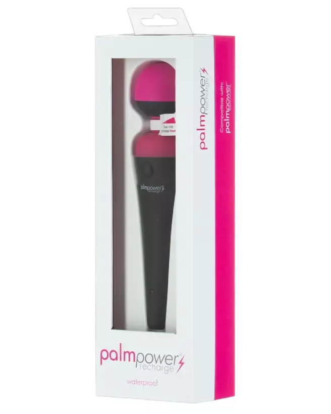 Image du Palmpower Recharge Pink, wand vibrant rechargeable en couleur rose-1