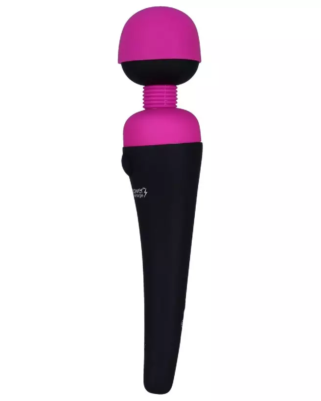 Image du Palmpower Recharge Pink, wand vibrant rechargeable en couleur rose-3