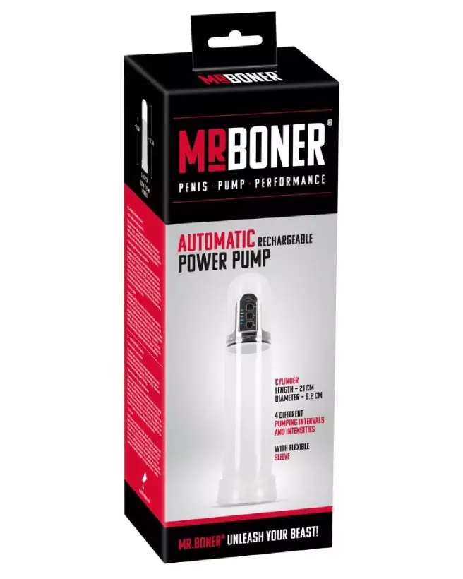 Pompe à pénis rechargeable Mister Boner pour amélioration performance-1