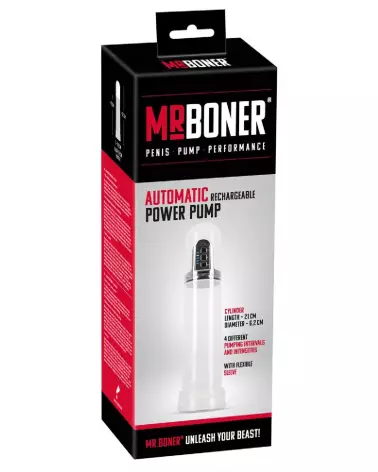 Pompe à pénis rechargeable Mister Boner pour amélioration performance-1