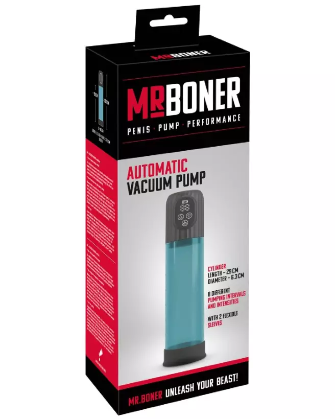 Image de la pompe à pénis Mister Boner Automatic Vacuum Pump pour amélioration masculine-1