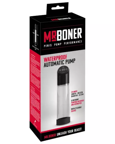 Mister Boner Water Penis Pump pour performance et agrandissement pénien sécurisé-1