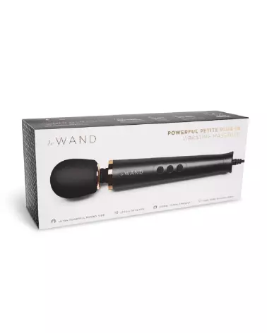 Powerful Petite Plug-in Black Wand par Le Wand - Compact et Puissant-1