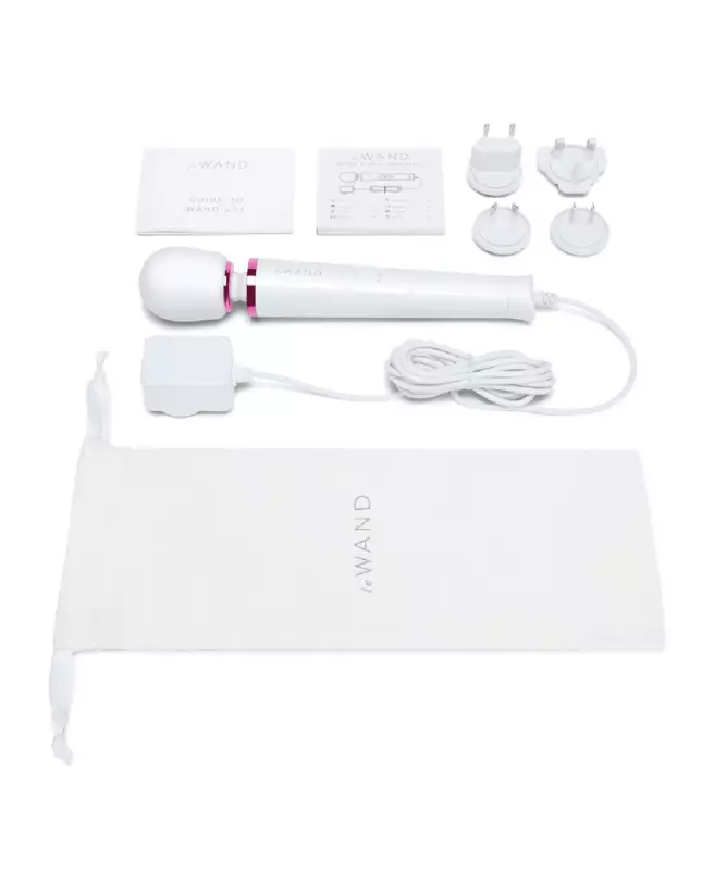 Powerful Petite Plug-in White Wand par Le Wand, masseur portable et puissant-7