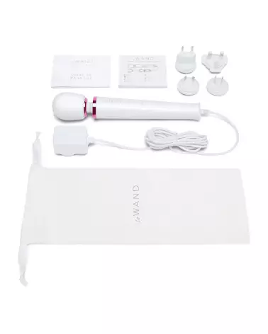 Powerful Petite Plug-in White Wand par Le Wand, masseur portable et puissant-7