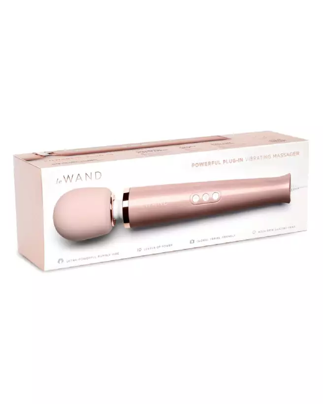 Image du Wand Powerful Plug-In RoseG par Le Wand, masseur puissant et élégant-1
