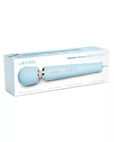 Wand Powerful Plug-In Blue - Masseur électrique haute performance de Le Wand-1