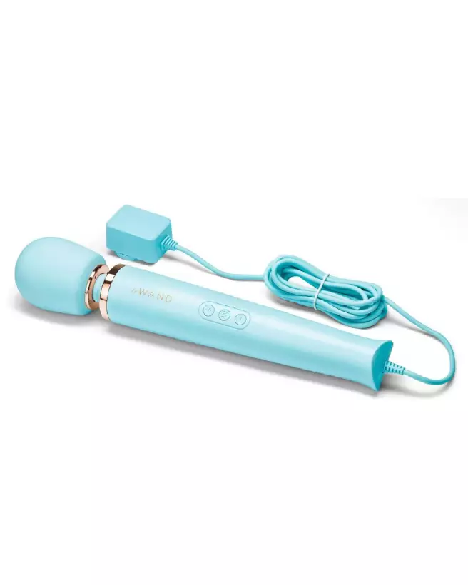 Wand Powerful Plug-In Blue - Masseur électrique haute performance de Le Wand-4