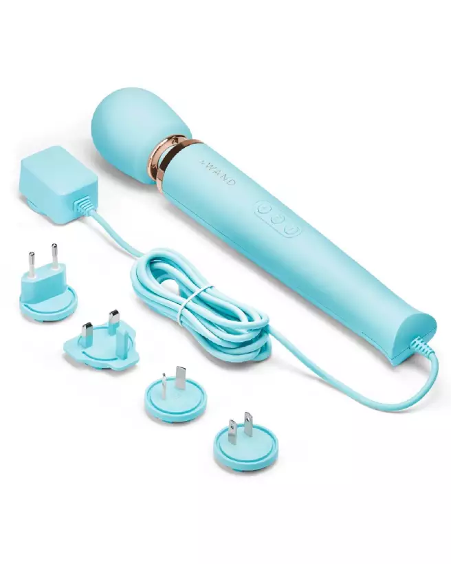Wand Powerful Plug-In Blue - Masseur électrique haute performance de Le Wand-5