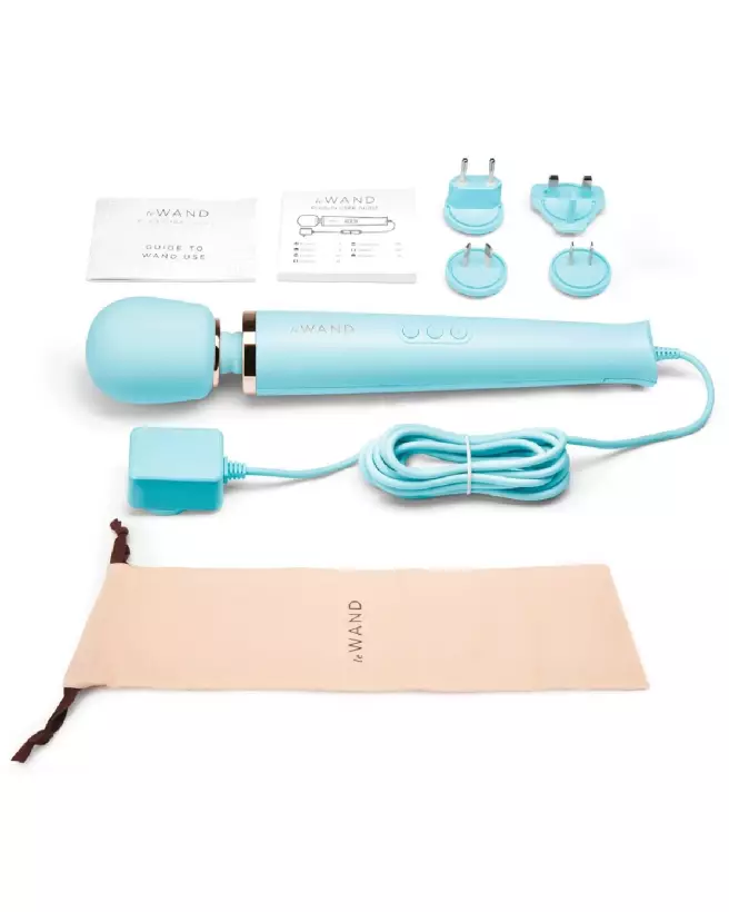 Wand Powerful Plug-In Blue - Masseur électrique haute performance de Le Wand-7