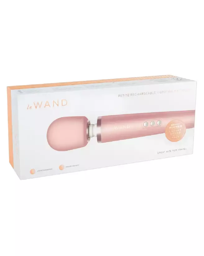 Image du Wand Petite Rose Gold, masseur vibrant élégant et portable de Le Wand-1