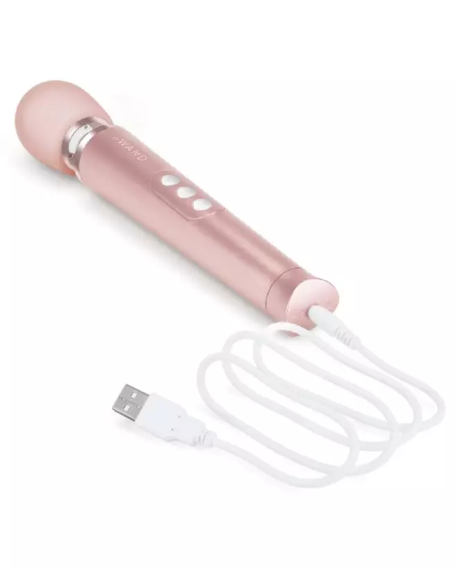 Image du Wand Petite Rose Gold, masseur vibrant élégant et portable de Le Wand-5