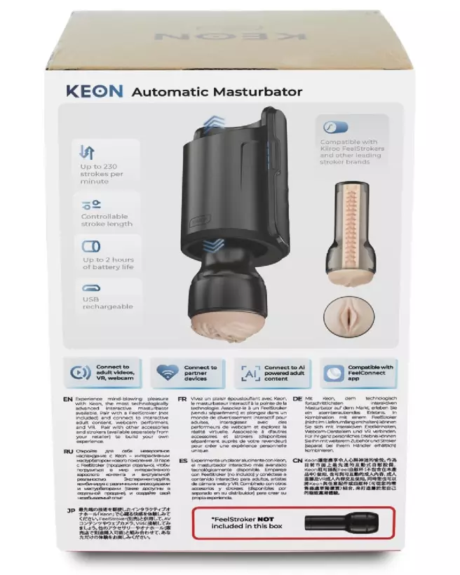 Image du masturbateur Keon WiFi par Kiiroo, expérience connectée et interactive-3
