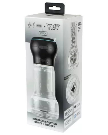 Image du masturbateur Kiiroo PowerBlow+ Pocket Crystal Strok pour plaisir intense-1
